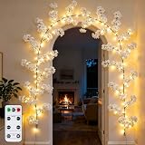 GOESWELL Cherry Blossom Tree Lights for Wall: 7.9FT Lighted Garland for Room and Home...