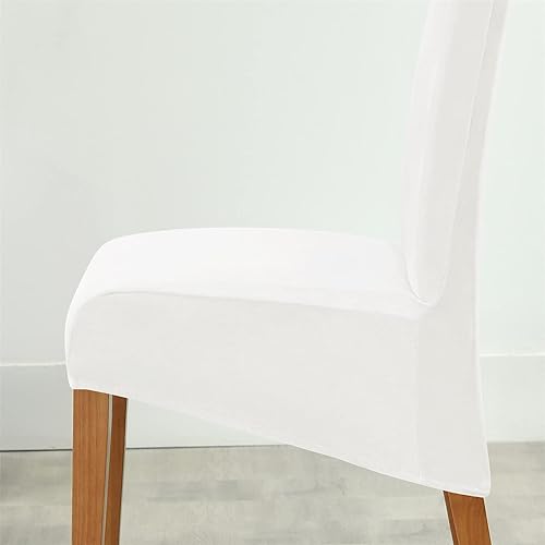 Miniatura 4 de Fundas elásticas para sillas de comedor de terciopelo, fundas para sillas de tamaño grande, con respaldo alto, fundas protectoras de asiento