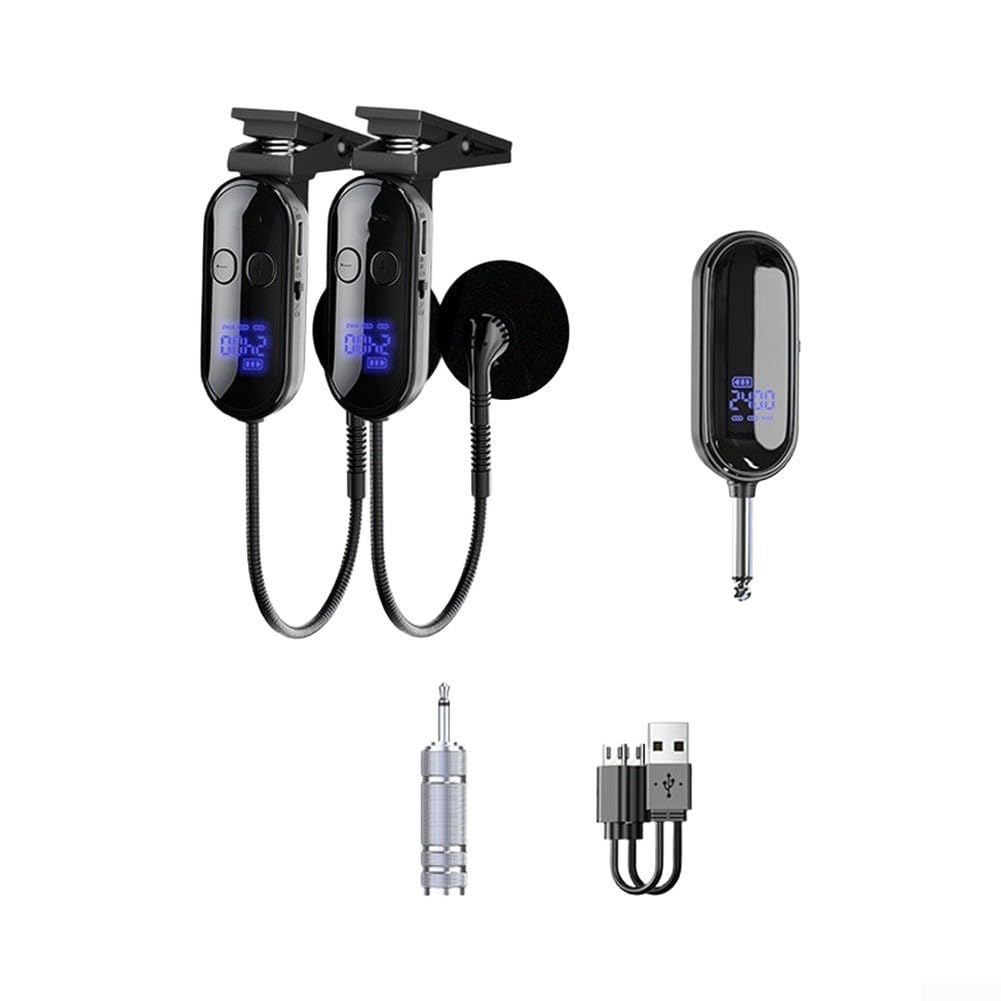 Kabelloses Saxophon-Clip-Mikrofon, 2,4 GHz, für USB-C 3,5 mm