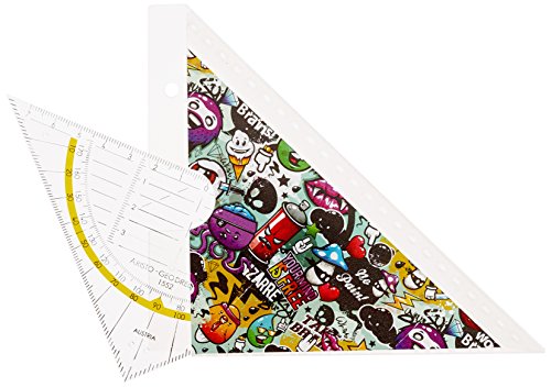 GEOtec Geosaver 16 cm mit Geodreieck 1552, im Aktionsset mit Motiv Comic