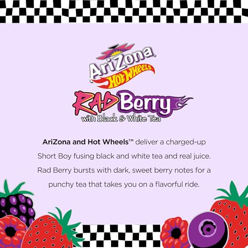 Image of AriZona x Hot Wheels Rad Berry Black and White Tea - 16 fl oz (12 Pack)