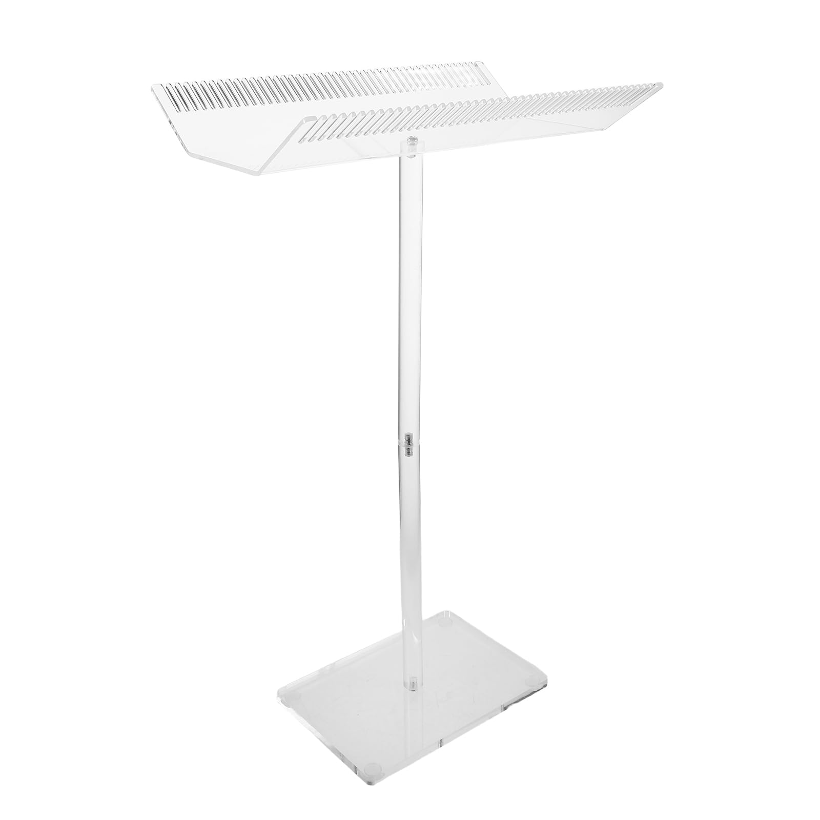 PartyKindom Supporto per Parrucca in Acrilico Trasparente 25, 5*16*45 Cm