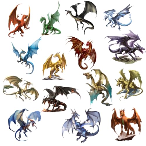 SUPERDANT 3D Wall Stickers 15 Pcs Pterosaur Wall Decals Dinosaur Wall Art Stickers Nursery Wall Stickers Vinyl wall Stickers Kids for Bedroom Restroom Playroom Wall Decoration - Image 3