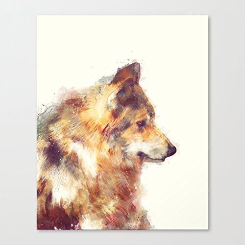 Generic Wolf Headdress Wood Art Print 12x12