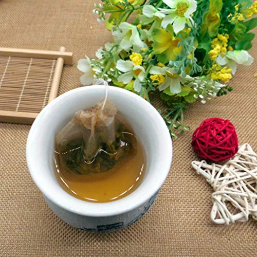 Hemoton 100 Pcs Sacos de Filtro de Chá Descartáveis ??De Polpa de Madeira Papel Infusor de Chá Com C