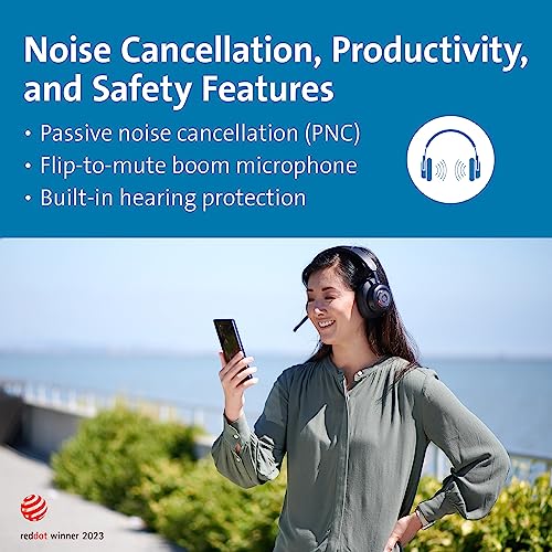 Image of Kensington H3000 Bluetooth Over-Ear Headset, Black | Wireless Bluetooth connection, over-ear comfort, hands-free calls and media