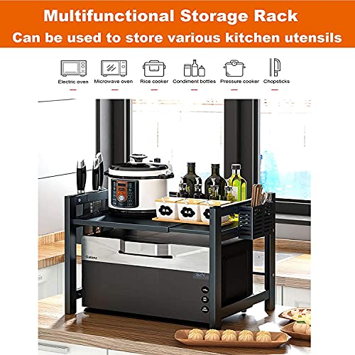 Support micro-ondes extensible 2 niveaux : optimisez votre cuisine avec 3 crochets - 8