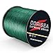 Dorisea Extreme Braid 100% Pe Moss Green Braided Fishing Line 109Yards-2187Yards 6-550Lb Test Fishing Wire Fishing String Incredible Superline Zero Stretch