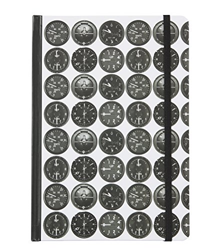 Preisvergleich Produktbild Basic Six Instruments Aviation Hardcover Notizbuch, A5 Basic Six