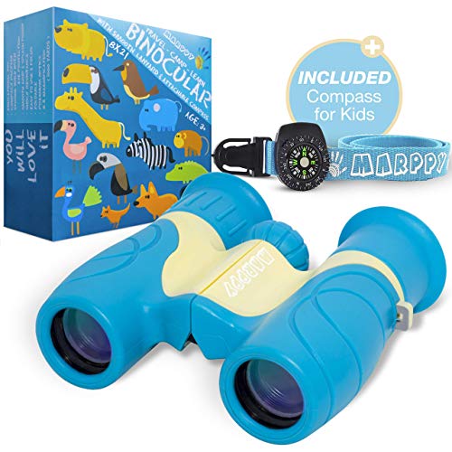 Binoculars for Kids High Resolution 8x21 - Real Optics Compact Kids Binoculars