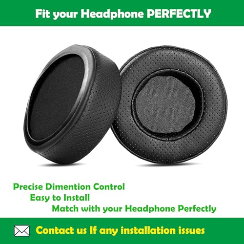 Almohadillas para auriculares de cuero proteínico perforado, reemplazo para Superlux HD681EVO, HD660, HD668B, HD669, HD662, HD662B, HD662F miniatura 3