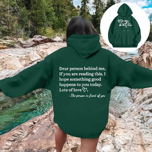 Sweat à capuche femmes coton-polyester avec message inspirant - 2