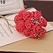 Produktbild Ogquaton 144pcs Multicolor Mini Rose Schaum Blumen DIY Bouquet Hochzeit Home Decor - Rot 80 g langlebig und nützlich