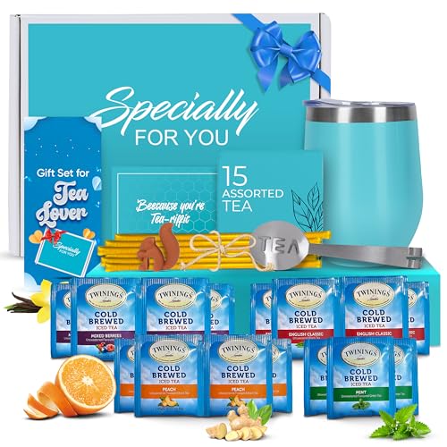Refreshing Iced Tea Beverages - Fruit Flavored Tea in Peach, Berry, Mint, &amp; Classic Brew - Convenient, Cool, Hydrating, and Delicious Iced Drinks, Ready-to-Enjoy, Great for Summer and Every Occasion