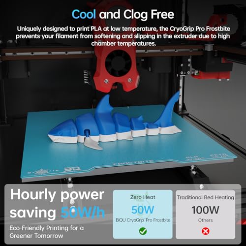 Image of BIQU CryoGrip Pro Frostbite Panda Build Plate for Voron 300 /QIDI Plus 4 3D Printers 300x300mm Room Temperature Print Double Sided Upgrade Plate Removable Surface Platform