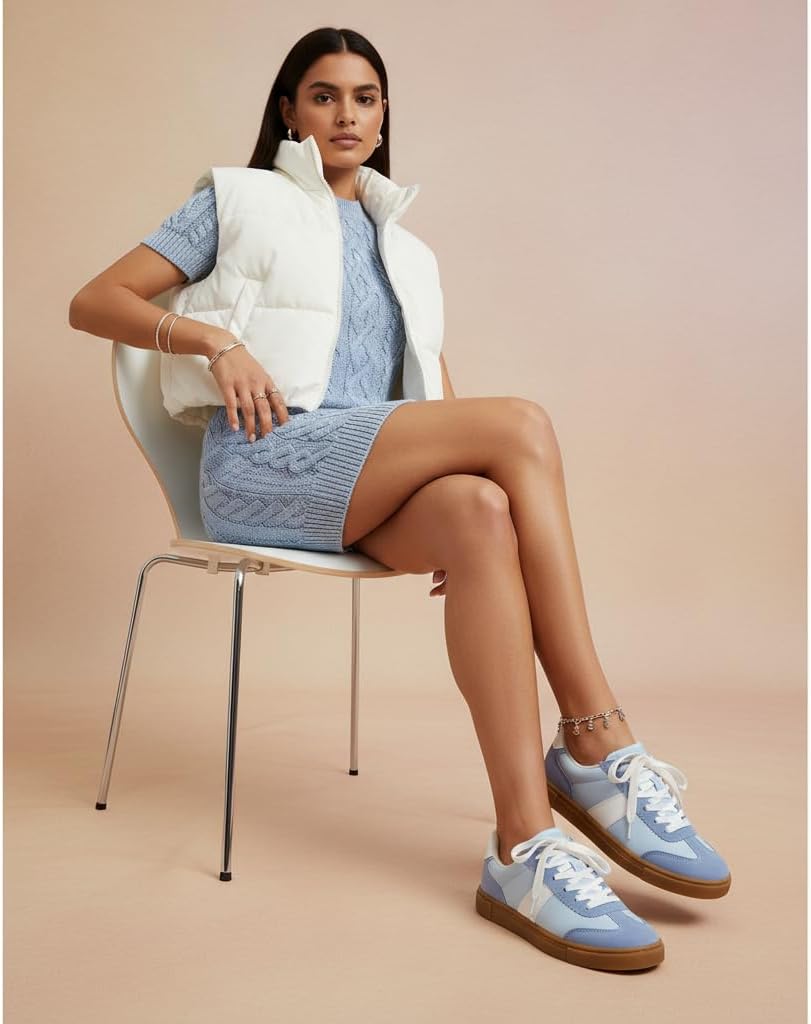 CUSHIONAIRE Balance Womens Sneakers, Casual Tennis Shoes for Women with Memory Foam and Slip Resistant Outsole - Image 5