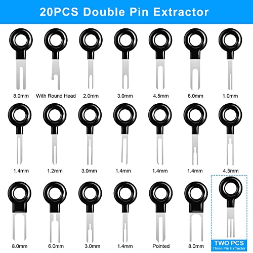 Mwbfpafc 109 Pcs Terminal Removal Tool Kit Terminal Ejector Kit Auto Electrical Wiring Crimp Connector Pin Repair Remover Key Tools Set For Most Car Connector Terminal #TOP2
