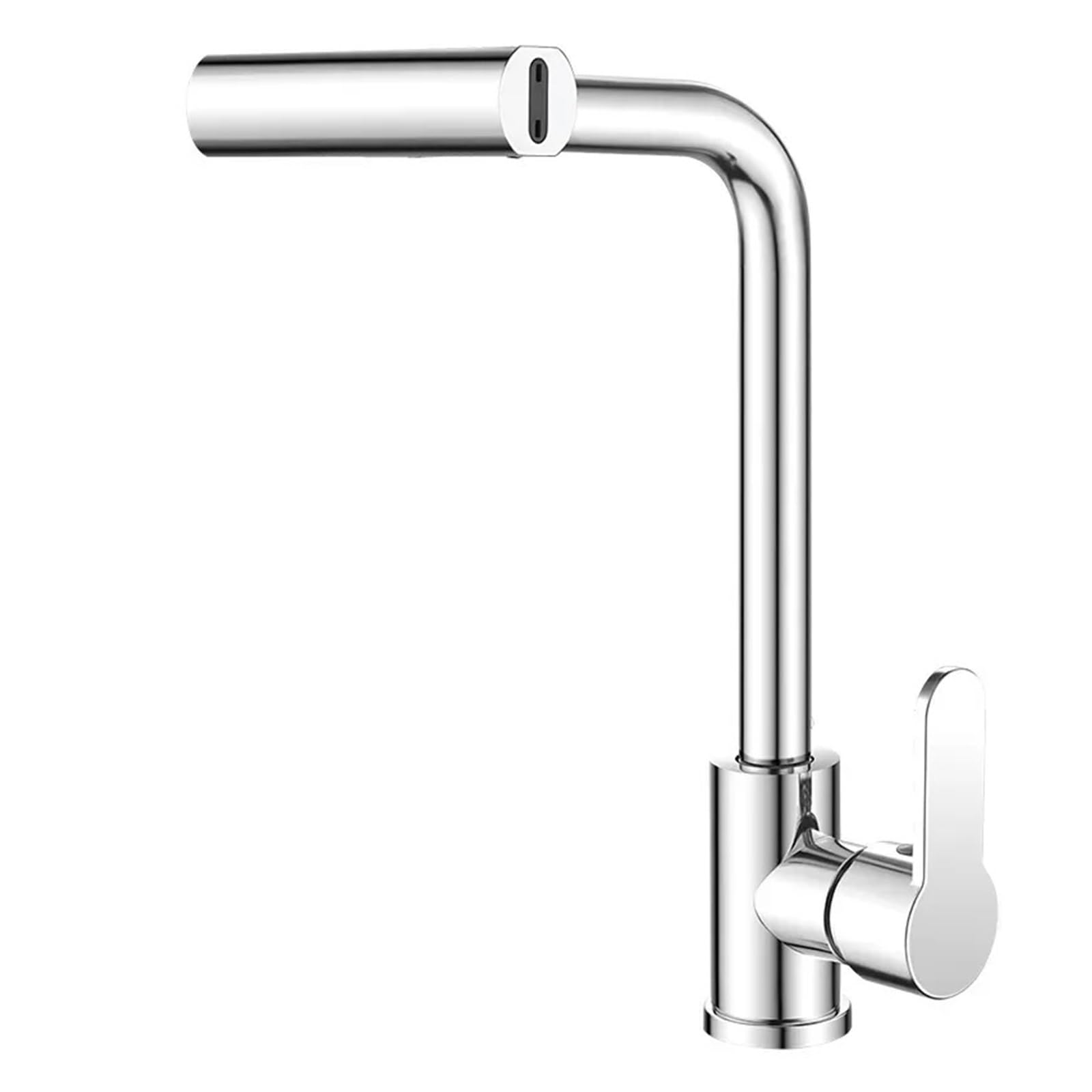 Robinet de cuisine cascade en acier inoxydable mitigeur rotatif 4 modes