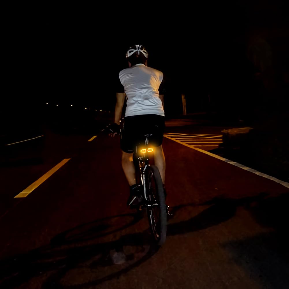 Luce Posteriore Bici Ricaricabile Con Telecomando - 5 Modalit&agrave;, Impermeabile, Per Casco