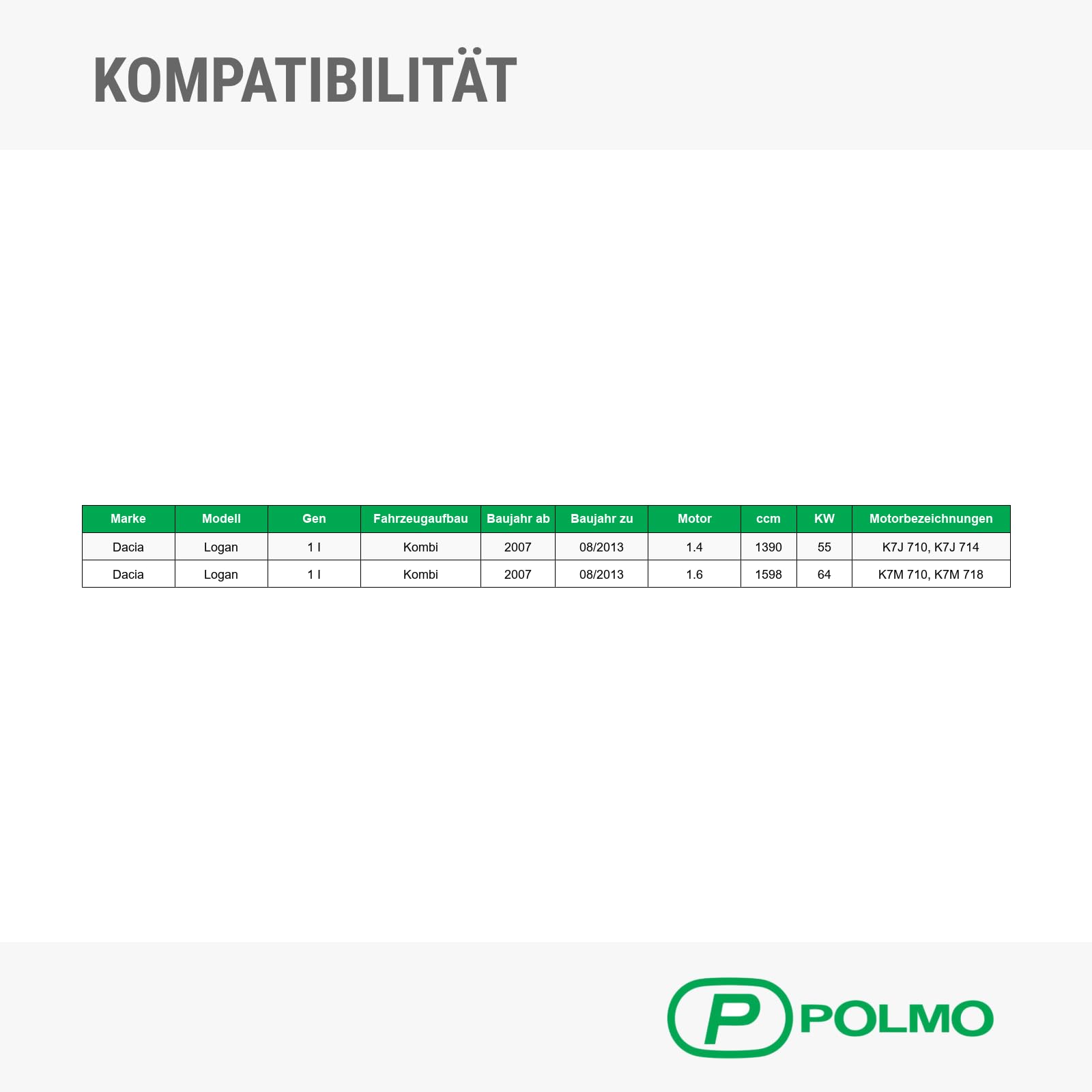 POLMOstrow Auspuff für Dacia Logan 1 I 2007-2013 | Mitteltopf und Endtopf, Motoren: 1.4 - 1.6, Kombi