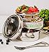 ecozoi Leak Proof Stainless Steel Bento Box, 3-Tier Stackable Lunch Box with Bonus Spork, Spoon and Fork, Eco Friendly Tiffin Lunch Box, Plastic Free BPA Free Lunch Container (42 oz)