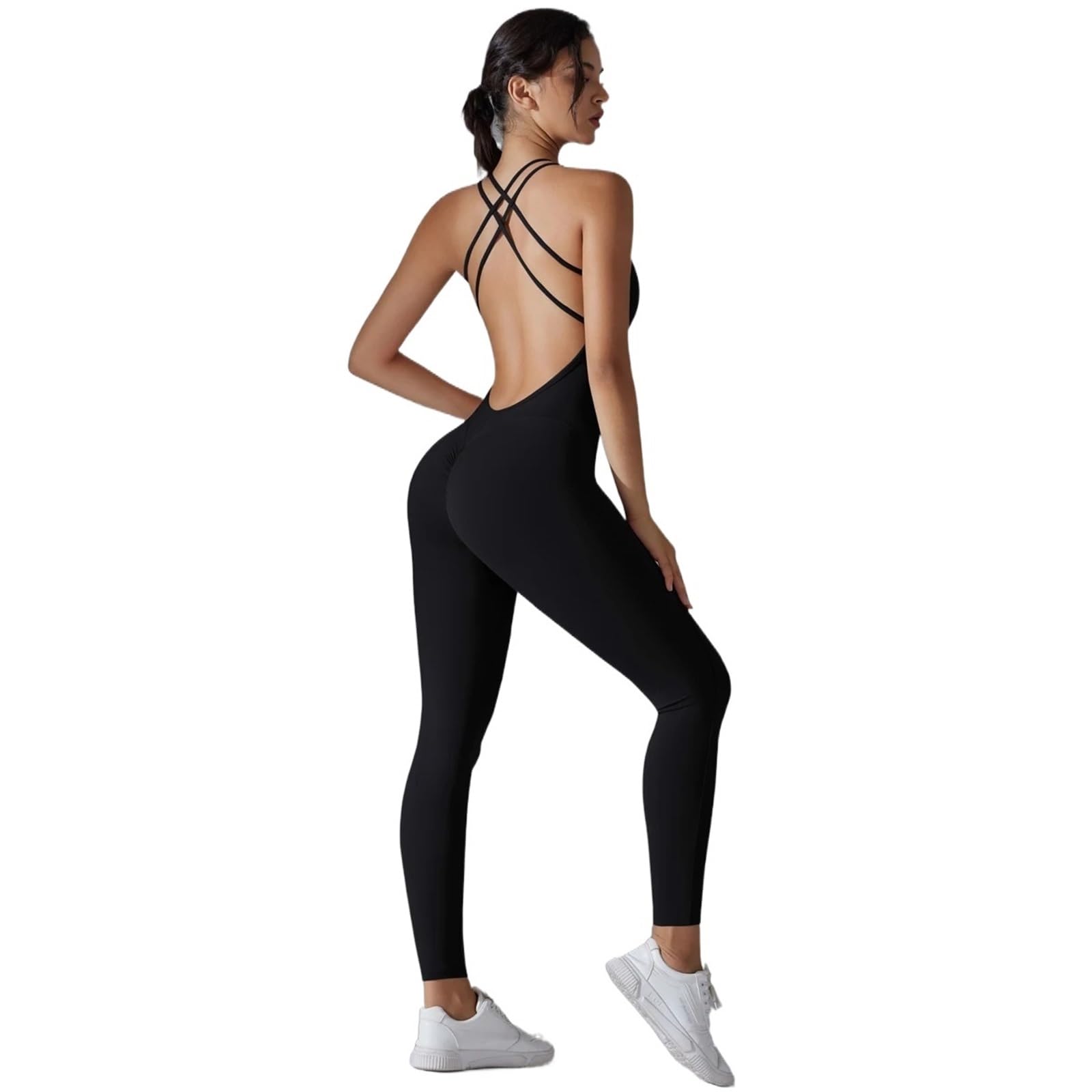 Body for Pilates, pelele for Yoga, conjunto sin espalda, traje deportivo de una pieza for Fitness, ropa elástica for gimnasio, deportiva realce