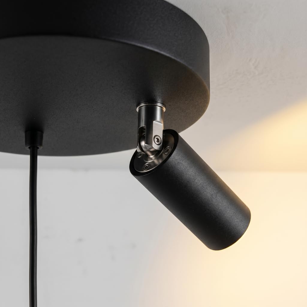 Lampa wisząca LED Nowoczesna lampa wisząca 2 źródła światła obrotowy reflektor 360° kreatywny żyrandol ciepłe światło do salonu, sypialni, jadalni