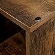 VASAGLE Bücherregal, Treppenregal, Trennwand, Aufbewahrungsmöbel, 6 Fächer, für Büro, Wohnzimmer, Schlafzimmer, rustikales Braun LBC63BX