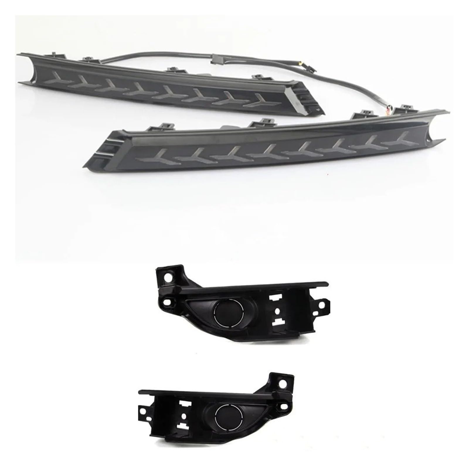 Feux DRL LED et antibrouillards haut de gamme avec cadre pour Mazda CX-5 2017-2021