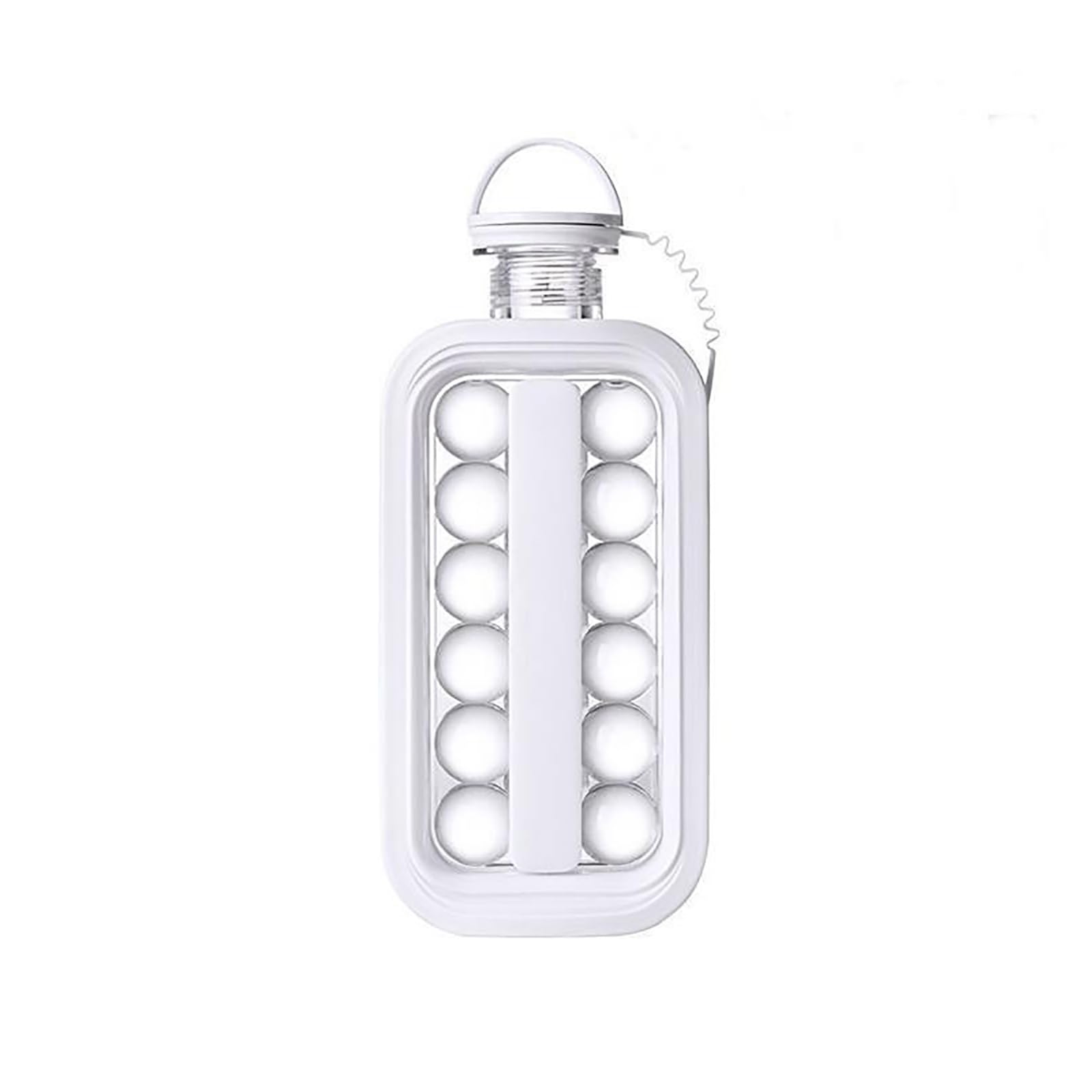 Caraffa 2-in-1 per Sfere di Ghiaccio, Stampi per Ghiaccio, con Coperchio