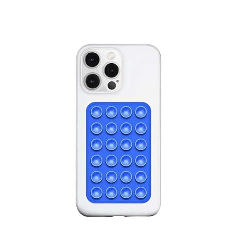 DYYOR Silicone Suction Sticker for Phone Case, Sticky Grip Mobile Back Sticker, Universal Phone Holder, Blue, Pack of 1