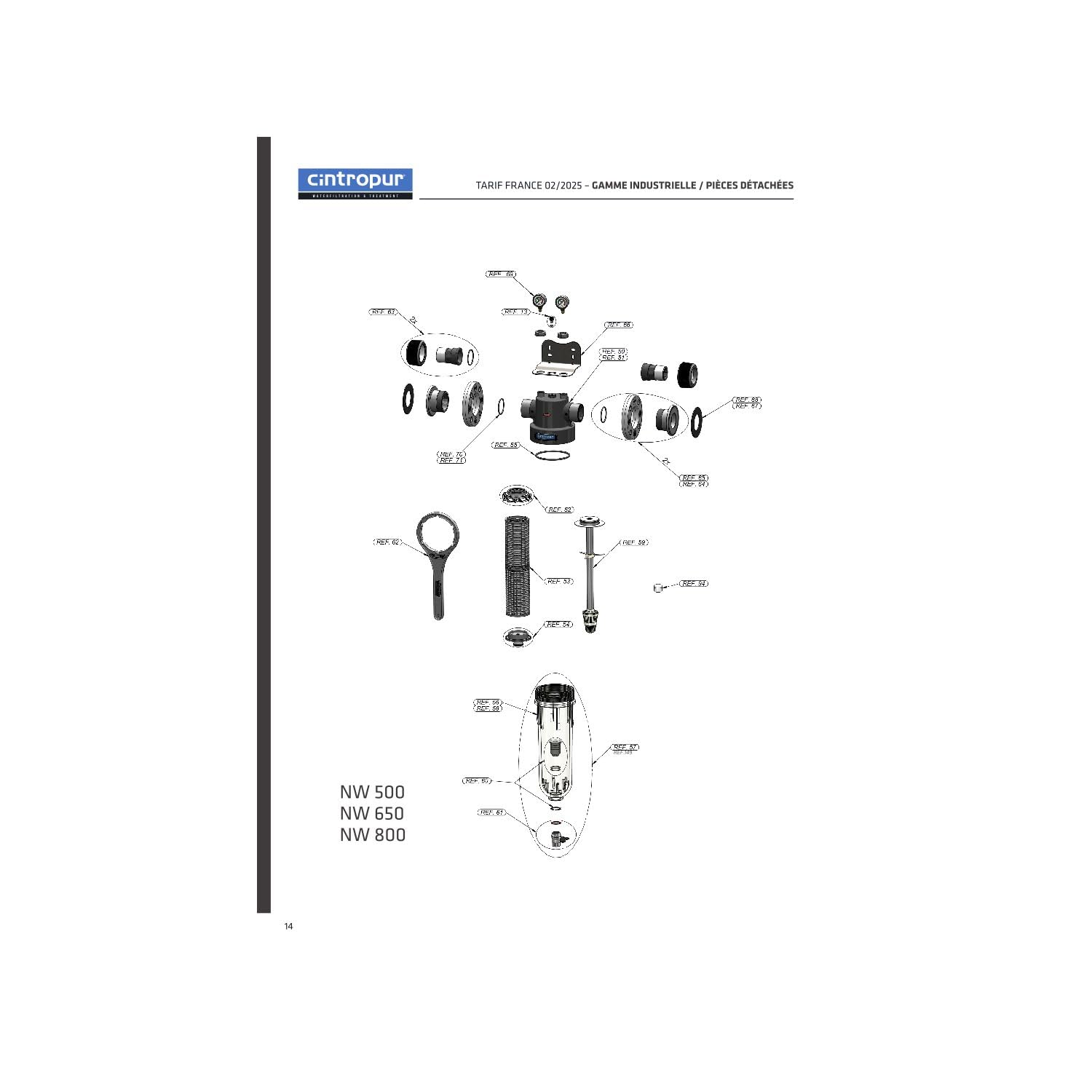 Cintropur Filtre Nw280 1" - Filtre à Sédiments 25 Microns