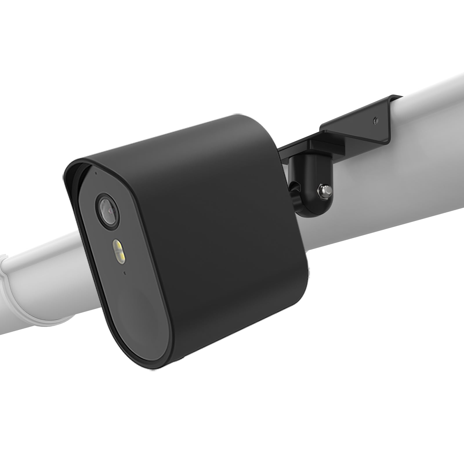 OkeMeeo No-Drill Gutter Mount with Silicone Cover for AOSU Security Cameras Wireless Outdoor (Wireless Cam Pro/Max) Black