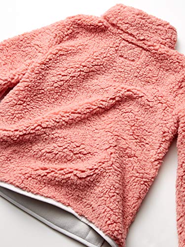 Image of Amazon Essentials Girls and Toddlers' Long Sleeve Sherpa Fleece Quarter-Zip Jacket, Midweight