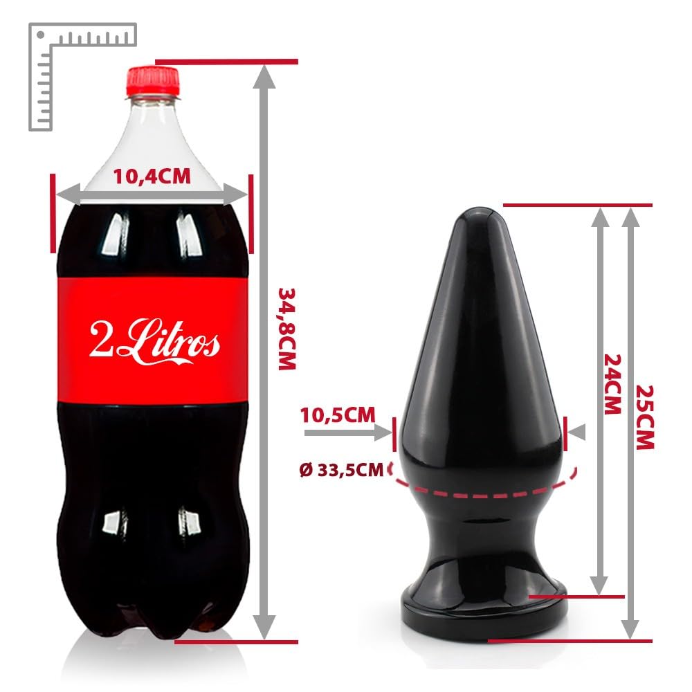 Plug Anal Gigante Vostok 25 x 10,5cm Preto Brilho | Amazon.com.br Plug Anal Gigante Vostok 25 x 10,5cm Preto Brilho | Amazon.com.br