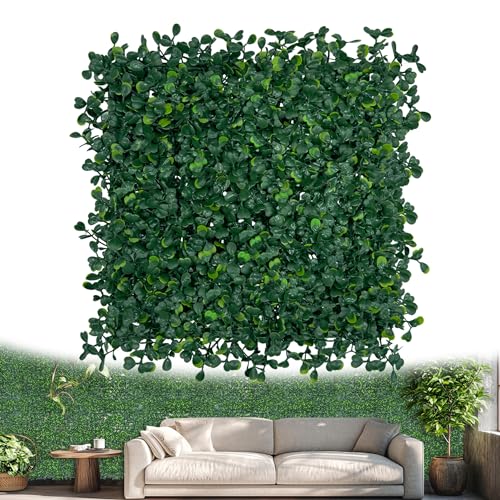 ODTORY Artificial Greenery Grass Wall Panel, 10x10 Inch...