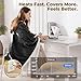 Kozyus Wearable Heated Throw Blanket, Heated Shawl Electric Wrap Poncho with Hood & Pockets for Women & Men, 5 Heat Settings, 3H Auto-Off, Machine Washable, ETL Certified, Gift-Ready, 56x63, Grey