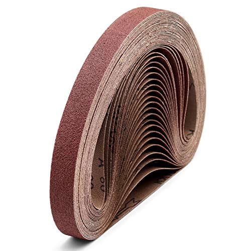 1x30 Sanding Belt 80 Grit, 24 Pack