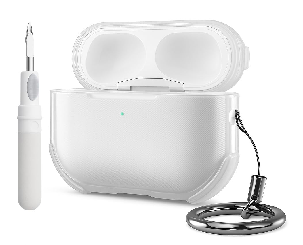 Yellowinc Ultra-Hybrid German Bayer TPU Case Cover for Apple Airpods Pro 3 (2025), Transparent, Anti-Yellowing, with Cleaning Pen (German Bayer Clear)-image-25