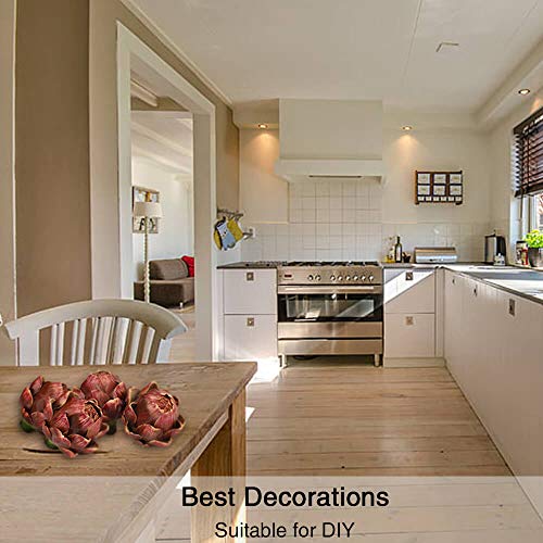 image for [6-Pack] GiftYou Artificial Fruits Large Artificial Artichoke - Fake V