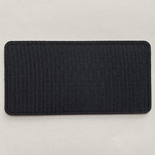 uuKen Large Black and White PVC Security Patch 4x8 inches Forces Officer Guard Enforcement for Tactical Vest Uniforms (Black and White, L 8\"x4\")