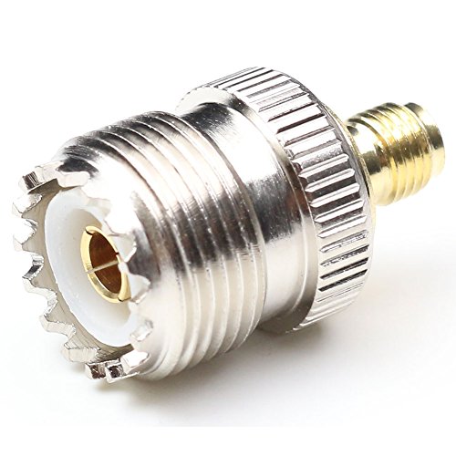Conector coaxial SMA hembra a UHF hembra 2 unidades miniatura 3