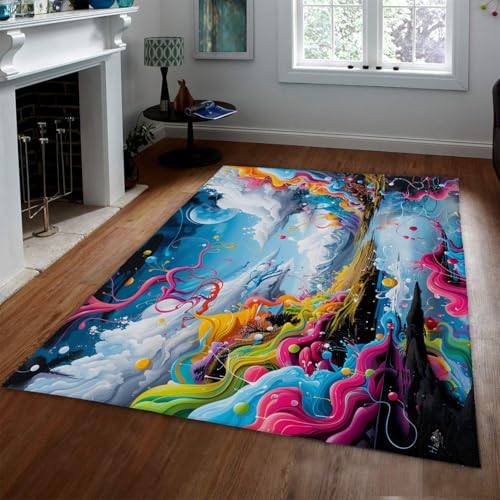 Tapis 160x230cm doux et antidérapant idéal comme grande descente de lit de chambre