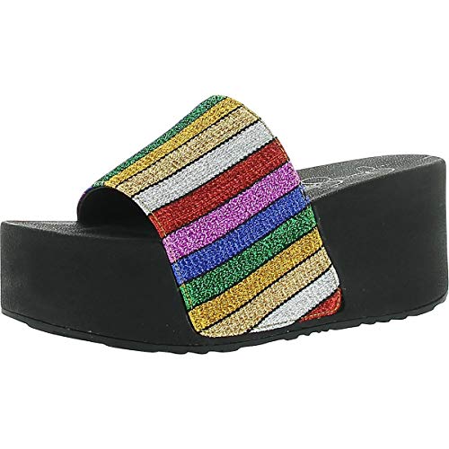 Jessica Simpson Women's Faille Slide Sandal, Multi, 7 M US