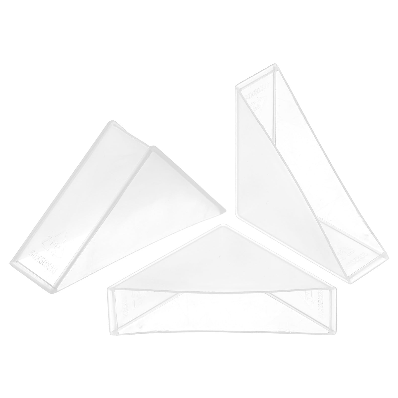uxcell 8Pcs Plastic Corner Protectors 16x70mm Right Angle Shape Glass Corner Guards Cushion for Corner Protection of Glass, Mirror, Tile, White