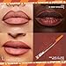 NYX PROFESSIONAL MAKEUP Duck Plump Plumping Lip Liner, Matte Pencil With Up To 10HR Wear, Swollen Spice (Warm Nude Lip Liner)