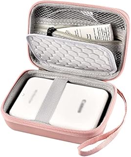 Case Compatible with Canon Ivy Mobile Mini CLIQ CLIQ+ CLIQ2 CLIQ+2 Instant Camera Printer, Wireless Bluetooth Portable Smartphone Photo Printer, Mesh Pocket fits Paper & Cable, Rose Gold