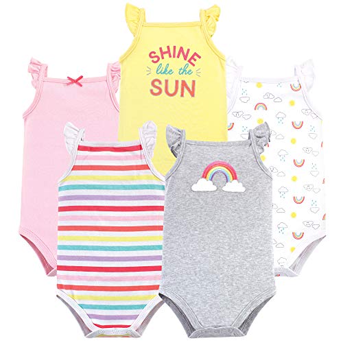 Image of Hudson Baby Unisex Baby Cotton Sleeveless Bodysuits