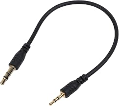 3.5mm to 2.5mm Interconnect Cord Male to Male Stereo Sound Media Adapter Coiled Spring Wire Extension Line for Headphones Cellular Devices Media Players Black