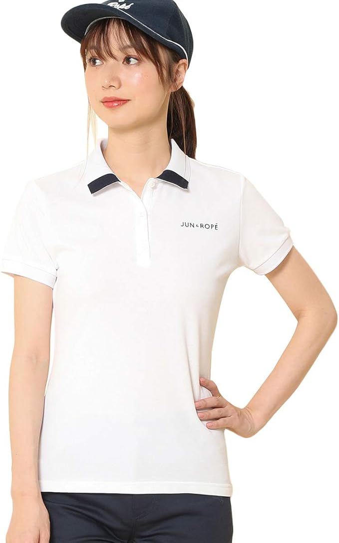 Amazon 半袖ポロシャツ レディース ジュン ロペ ジュンアンドロペ Jun Rope ゴルフウェア Erm010 ゴルフシャツ 通販